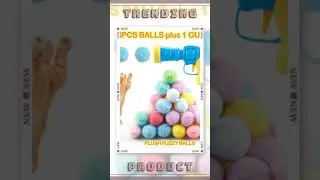 31Pcs Cat Ball Toy Launcher Gun, Cat Balls Fetch Toy, 30Pcs Plush Fuzzy Balls Launcher Cat Toy fo...