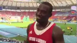 Moscow 2013 - Daniel BAILEY ANT - 100m Men - Preliminary H1