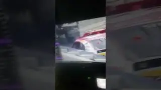 Riley Herbst, Daniel Dye, Sammy Smith, Kyle Sieg, and Brennan Poole crash