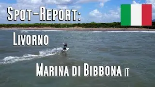 Spot-Report: Marina di Bibbona unweit von Livorno in der Toskana. Kitesurf, Windsurf und Wingfoil.