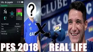 Compara&ccedil;&atilde;o de faces do Cruzeiro: PES 2018 VS. Real Life | Evolution Games