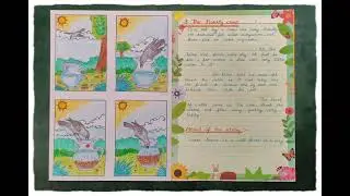 The Thirsty crow Story and Drawing 📚 NTT Story Book Making Assignment 📚