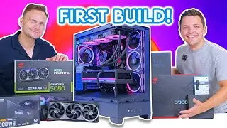 Building His FIRST Ever Gaming PC! 😮 [Is Building a PC Hard as a Beginner?]