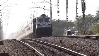 Monstrous TKD WDP4D Pooja Express Speeds Through NWR's Massive Gradient at 110kmph: INDIAN RAILWAYS