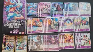 Purple Black Luffy Starter Deck ST26 Unboxing Review with Za Grand Cat, One Piece TCG #onepiecetcg