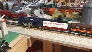 OK Royal Blue Pacific with extended range tender with 8 PC boards fan driven Smoke and DC fields.