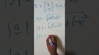 modulus of a vector
