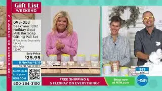 Beekman 1802 Holiday Goat Milk Bar Soap Gifting Pail Set...