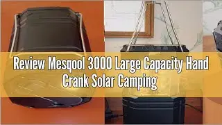 Review Mesqool 3000 Large Capacity Hand Crank Solar Camping Lantern, Portable Ultra Bright LED Torch