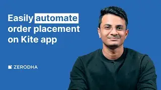How to use the ATO Feature on Zerodha's Kite App
