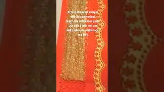 How To Make : Golden Edible Cake Lace #shorts #youtube #youtubeshorts #cakedecorating