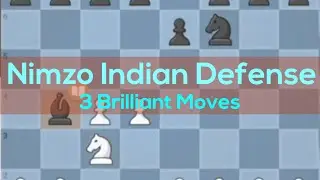 Nimzo Indian Defense | Three Brilliant Moves | Full Game Review 
