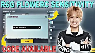 RSG Flowerc sensitivity & 5 finger control code pubg | RSG Flower new 2.1 sensitivity code PMWI 2022