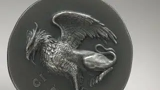 Silver Gryphon 2024 $5 1oz Silver Antique Finish Coin | CIT | Downies Collectables