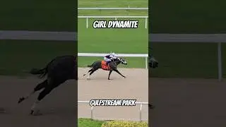 Girl Dynamite and Jos&eacute; Morelos win race 4 at #GulfstreamPark.