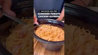 Макрополезный, высокобелковый куриный Альфредо с вялеными томатами #шорты
