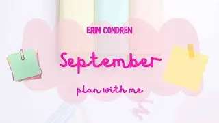 September 2025 Plan With Me | Erin Condren  Monthly Planner + PlannerKate Sticker Kit | Chatty Vibes