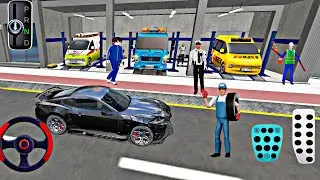 “New Black Ford Mustang Stuck in Parking! 😳🖤🚗 | Auto Repair | 3D Driving Class Android Gameplay”