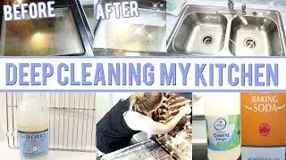 DEEP CLEAN THE KITCHEN WITH ME | SPRING CLEANING 2018