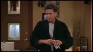 Charlie goes back to Charlie Harper's behaviour in Anger Management 2.0