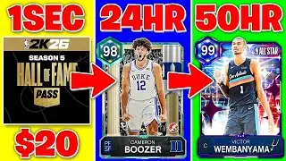 I Built a HOF Pass ONLY Season 5 God Squad in 50 Hours ⏰ NBA 2K26 MyTeam