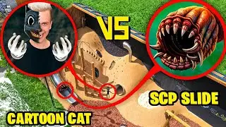 SCP SLIDE vs CARTOON CAT Bruno! CARNIVOROUS SLIDE SCP l'a mang&eacute; ?