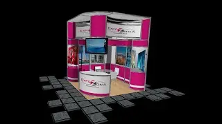 #Dise&ntilde;o #Stand 3x3 en esquina
