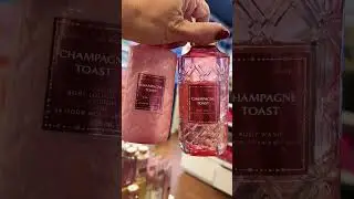 Bath & Body Works Champagne Toast New Packaging #bathandbodyworks  #christmas #champagne #pink
