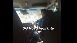 1oct2025 comfort delgro shuttle bus for orchid country club bus driver using handphone while driving