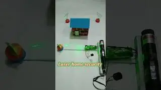 How to make laser home security system || top science project #amazing #homeexperiments #physics diy