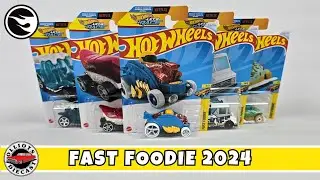 Hot Wheels Fast Foodie 2024 - The Complete Set Including the Treasure Hunt Car-De-Asada