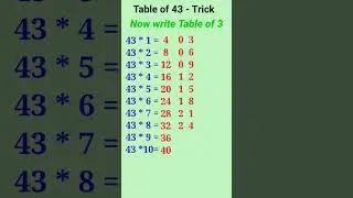 43 Table Trick / Table Trick of 43 #shorts #table #tricks