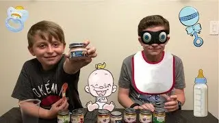 BABY FOOD CHALLENGE! Open Box Brothers Challenge #1