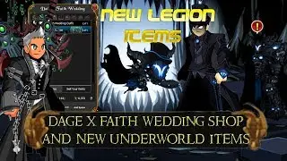 AQW New Legion Items! New Dark Caster + Paragon Pets | Dage X Faith Wedding Shop All Items!