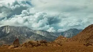 Time-Lapse of Storm Clouds Over Sierra Mountains &ndash; Lone Pine, California