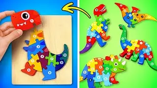 Весёлое обучение с динозаврами 🦖🧩 Цвета, числа и пазлы