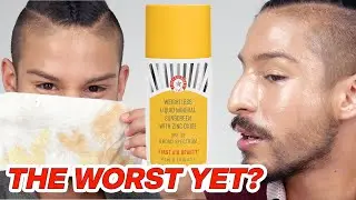 First Aid Beauty Weightless Liquid Mineral SPF 30 - Review + Wear Test | Brown Skin Friendly?