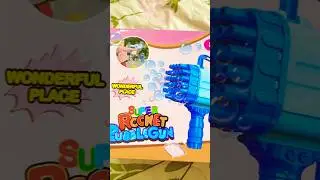 Super Rocket Bubble Gun 32 Holes #shortsviral #bubblegum #toys #toysreview #trendingshorts #fun