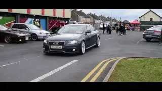 Cars Leaving LIT Car Show Limerick 2018