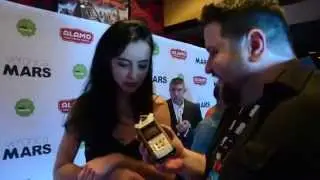 VERONICA MARS red carpet interview Francis Capra & Krysten Ritter at fan premiere