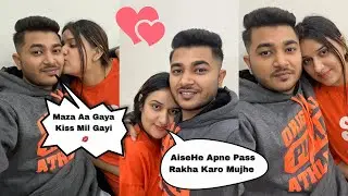 Moka Dekhte He Biwi Se Kiss Leli 💋🫣 | Couple Vlog | Dimple Sourabh Vlogs 