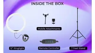 Tygot(14Inch)Led Ring Light with 7Feet Tripod Stand for Mobile, 3Temperature Mode(UNBOXING) 29.11.25