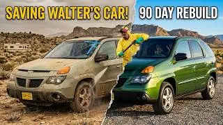 🔥 90 DAYS in 15 MIN: Restoring Abandoned Pontiac Aztek Breaking Bad ASMR 🛠️