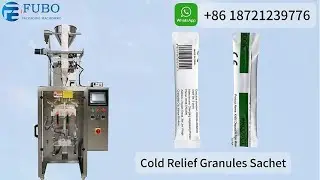 Antiviral Cold Relief Granules Sachet Packing mahcine | Special shape back seal bag packing machiner