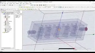 Design of band pass Coaxial cavity filter at 3 GHz for bandwidth of 36 MHz and WR284 waveguide HFSS