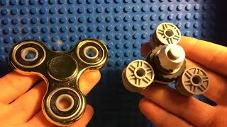 RARE GOLDEN $100 FIDGET SPINNER vs $1 LEGO FIDGET SPINNER