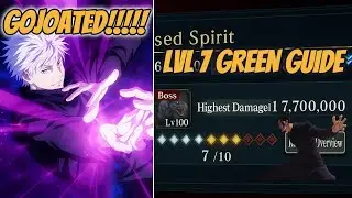 LVL 7 GREEN CURSED CLEAN UP GUIDE!!! *THE GOJOAT* - JJK Phantom Parade
