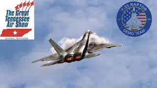 2023 F-22 Raptor - Great Tennessee Airshow [FULL DEMO]