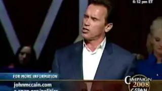 Gov. Arnold Schwarzenegger For John McCain