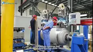 Circumference welding machine for LNG gas cylinder machine production line